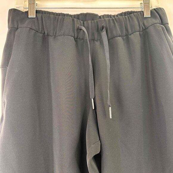 Lululemon Women's Black Keep Moving 23" Crop Loose Fit Trousers Pants Size 8 - Picture 2 of 7